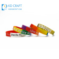 Großhandel billige benutzerdefinierte multifunktionale Farbe Gummiarmband Druck Regenbogen Silikon Armband